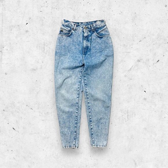 Levi's Denim - Vtg 80s Levi's 900 Series Acid Wash Jeans, High Rise Mom, Zip Ankle Grey Tag 26